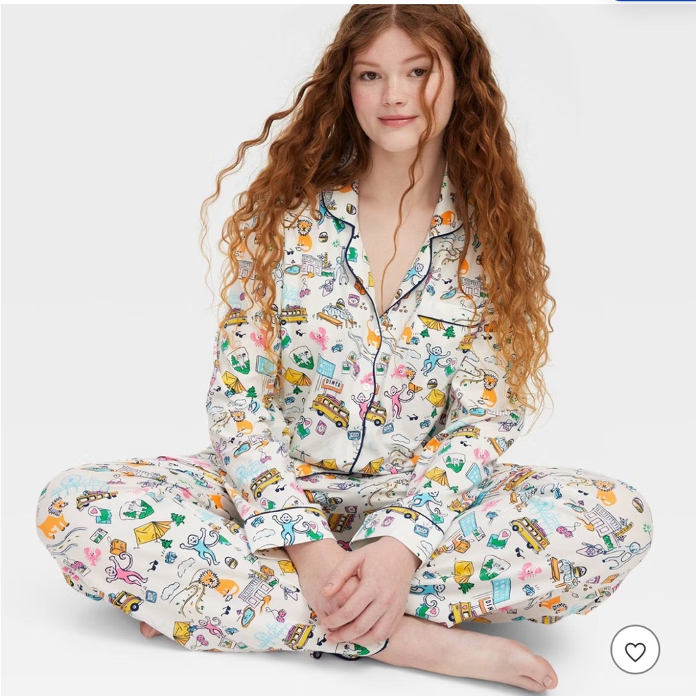 Women’s Roadtrip Long Sleeves and Pants Pajama Set - Roller Rabbit x Target